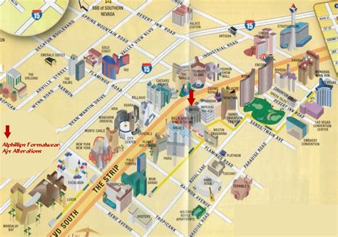 Las Vegas Hotels Pricing Map - Map Costa Rica and Panama