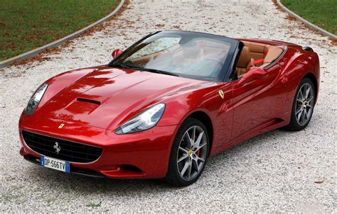 Wallpaper red, Ferrari, CA, Ferrari, supercar, California, the front ...