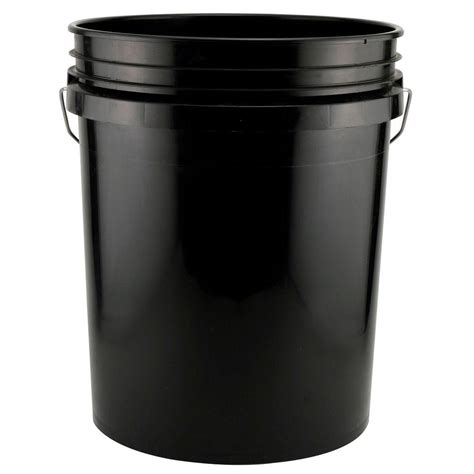 5-Gal. Black Bucket-05GLBLK - The Home Depot