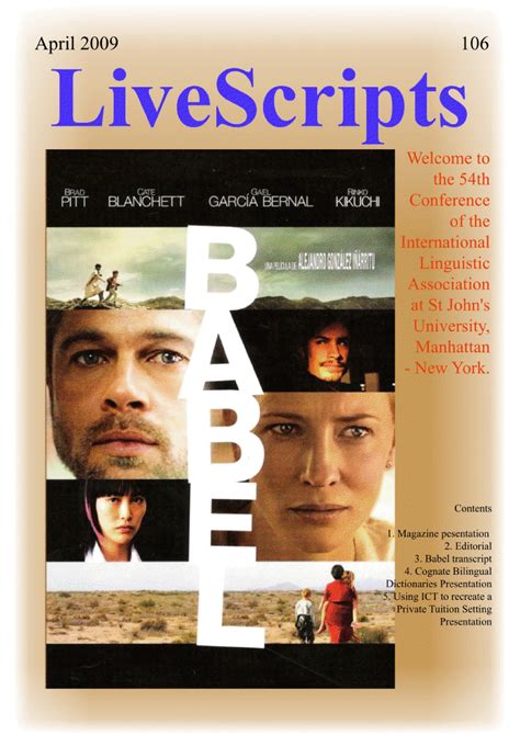 LiveScripts - Guiones: Babel movie transcripts