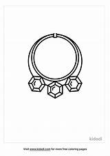 Jewelry Coloring Page Free Fashion And Beauty  sketch template