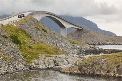 Norway. Atlantic Ocean Road. Bridge Over the Ocean. Travel Europe Stock ...