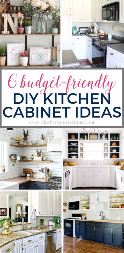 Budget-Friendly DIY Kitchen Cabinet Ideas - The Turquoise Home