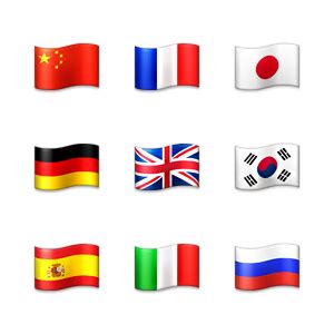 Emoji country flags and their codes