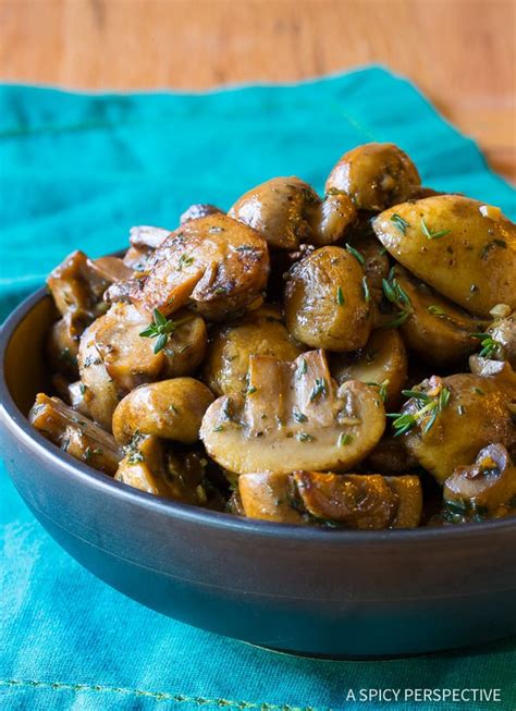 The BEST Sauteed Mushrooms Recipe - A Spicy Perspective