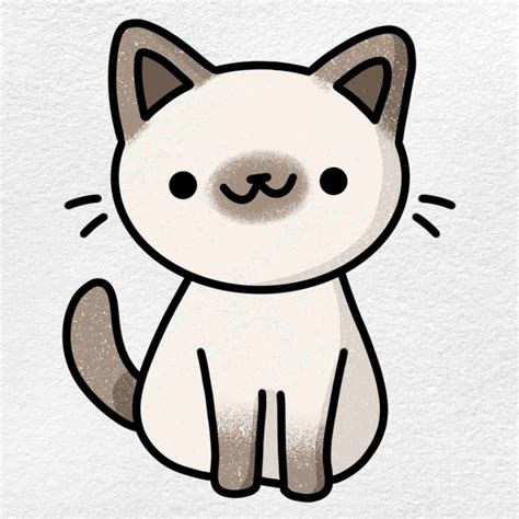 How to Draw a Small Cat - HelloArtsy