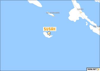 Susak (Croatia) map - nona.net