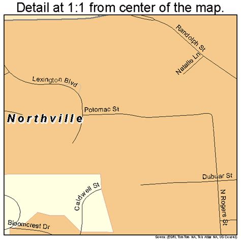 Northville Michigan Street Map 2658980