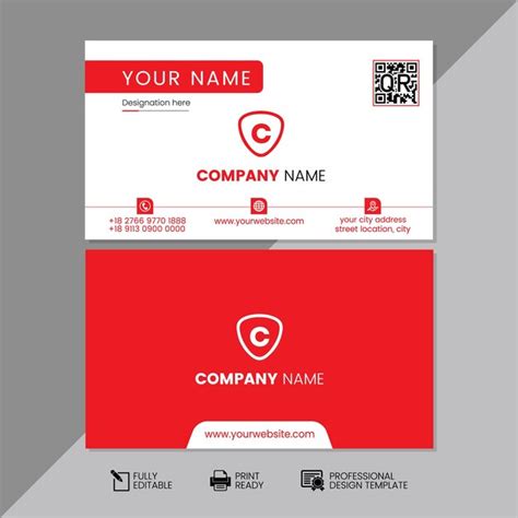 Premium Vector | Creative business card template