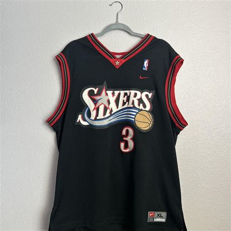 Vintage Nike Jersey😫 Allen Iverson Sixers Jersey🏀 No... - Depop