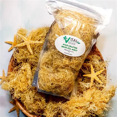 Wild Crafted Jamaican Irish Sea Moss Large Bag 112 grams | Vital Vegan Inc | Sea moss, Irish sea ...