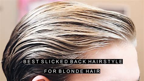 Best Blonde Hair for Men | Slicked Back Hairstyles 2017 | Medium Length & Natural Side Part ...