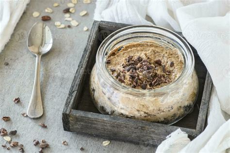 Overnight oats in jar 23276294 Stock Photo at Vecteezy