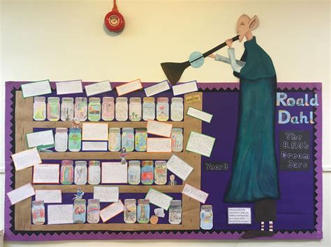 Roald Dahl school board display Bfg Dream Jars, School Displays, Roald ...