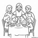 Christian Family Gathering Coloring Page  Pagescom sketch template