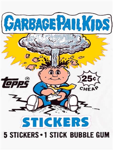 "Garbage Pail Kids, Garbage Pail Kids" Sticker for Sale by CustomMania ...