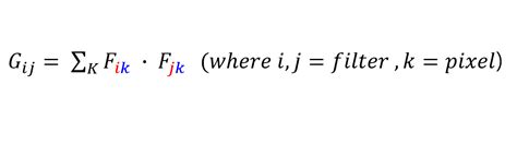 gram matrix used in style transer - gaussian37