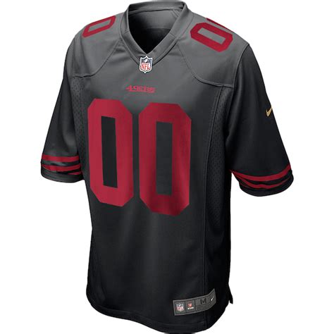 Men's San Francisco 49ers Nike Black Custom Game Jersey - NFLShop.com