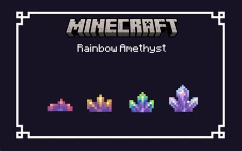 Rainbow Amethyst | Bedrock Port Minecraft Texture Pack