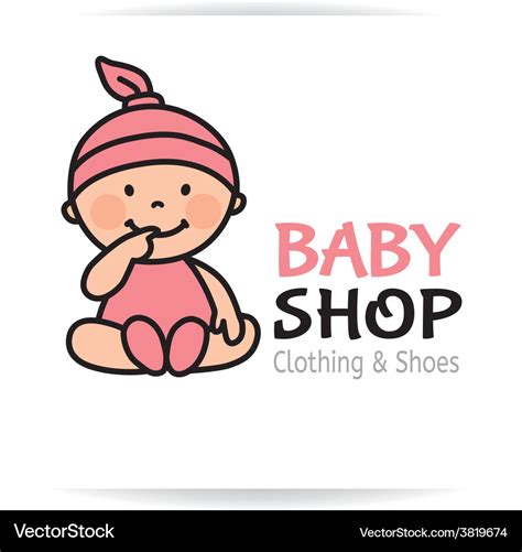 Baby shop logo Royalty Free Vector Image - VectorStock