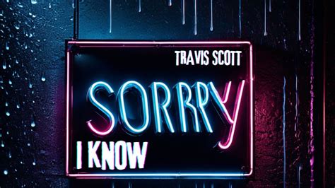 Travis Scott - I Know (Lyrics) - YouTube