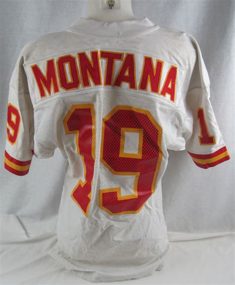 Lot Detail - Joe Montana 1993 Kansas City Chiefs Professional Model Jersey w/Heavy Use