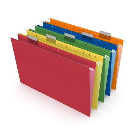 MyOfficeInnovations Hanging File Folders 5-Tab Legal Size Assorted Colors 25/BX 345001 - Walmart ...