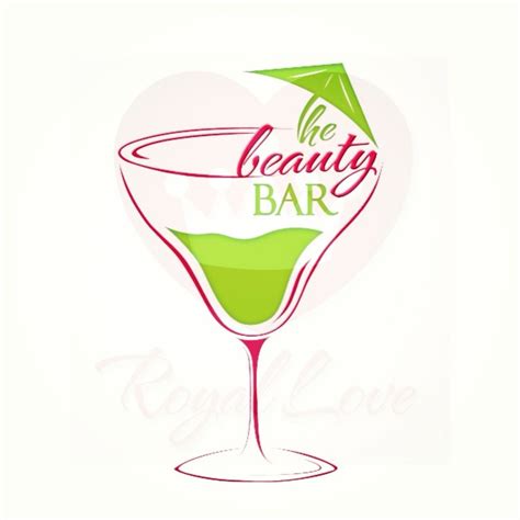 The beauty bar logo #logo #bar #martini #beauty #makeup #vacation # ...