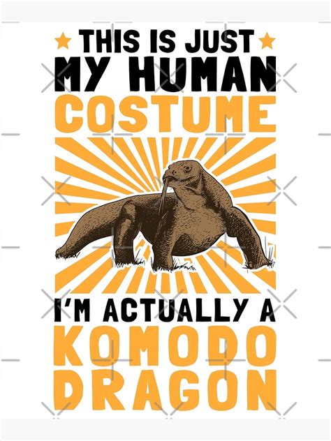 "Komodo dragon costume dragons komodo dragon" Poster for Sale by madgrfx | Redbubble