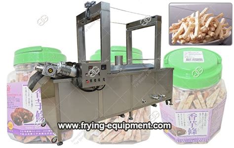 Fully Automatic Taro Strips Frying Machine|Tato Chips Fryer