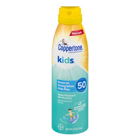 Save on Coppertone Kids Sunscreen Spray Water Resistant SPF 50 Order Online Delivery | Stop & Shop