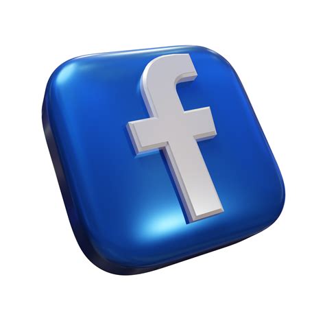 icono de renderizado 3d de facebook brillante 9673696 PNG