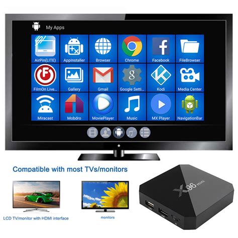 MINI Smart TV BOX 4K Amlogic S905W 2GB+16GB Android US Quad Media Streamers | eBay