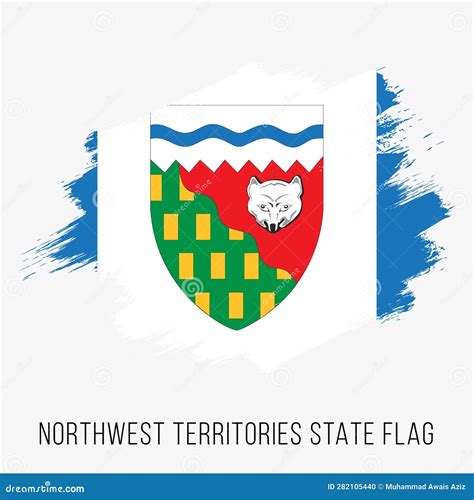 Canada Province Northwest Territories Vector Flag Design Template. Northwest Territories Flag ...