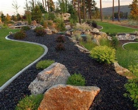 34 Awesome River Rock Landscaping Ideas | River rock landscaping, Front ...