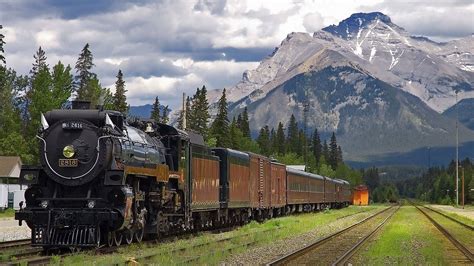 black and brown train #train steam locomotive #mountains #vehicle ...