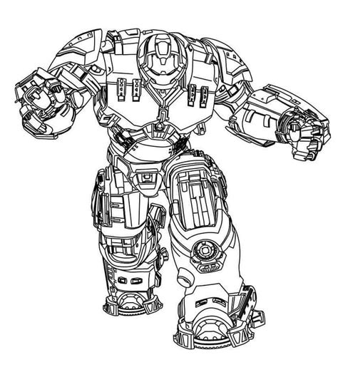 Hulkbuster Iron Man Coloring Page - Free Printable Coloring Pages for Kids