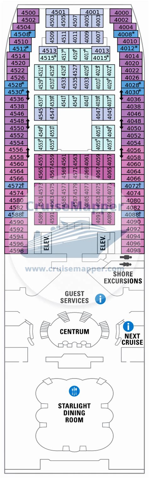 Majesty Of The Seas deck 4 plan | CruiseMapper