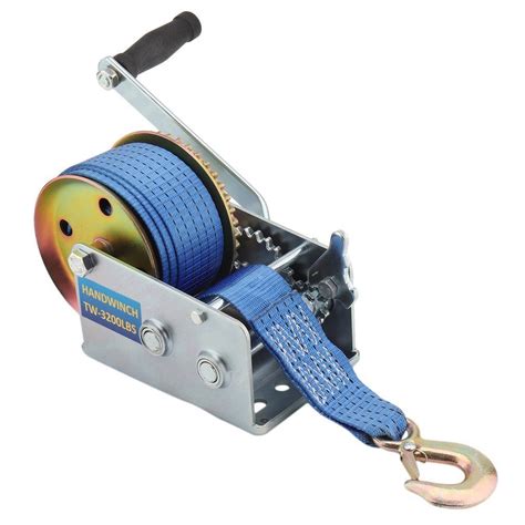 NEW 3200 LBS HAND WINCH 33 FT STRAP WINCH KC3200 – Uncle Wiener's Wholesale