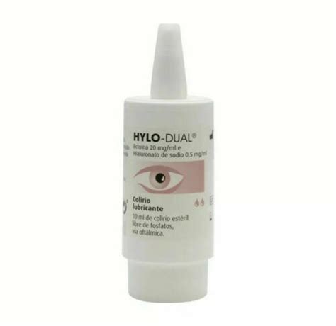 Hylo Dual Hylo-Protect Eye Drops 0.3oz Moisturising Dry Eye Allergy Soothing - Eye Drops & Wash