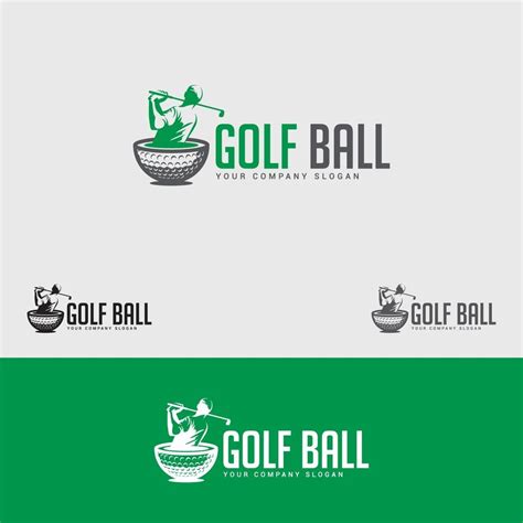 GOLF BALL LOGO DESIGN TEMPLATE 1993215 Vector Art at Vecteezy