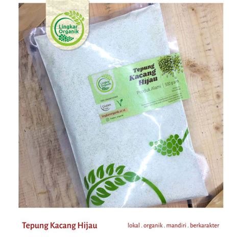 Jual Tepung Kacang Hijau Organik 500gr Lingkar Organik | Shopee Indonesia