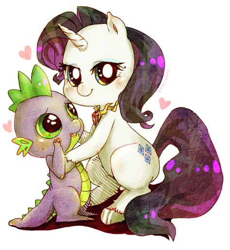 Spike and Rarity by Pasuteru-Usagi on DeviantArt