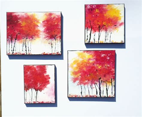 Colorful Fall Tree Landscape Painting Original Landscape - Etsy