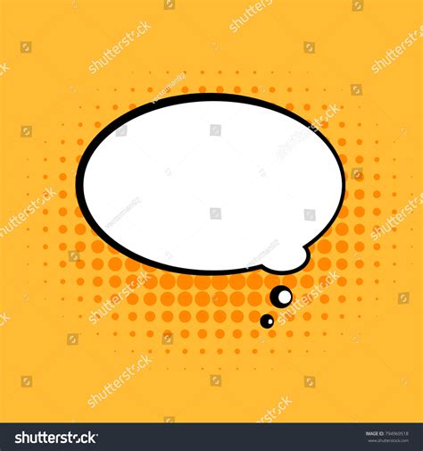 Comic Speech Bubble Blank Template Pop Stock Vector (Royalty Free ...