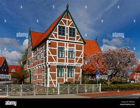 geography / travel, Germany, Lower Saxony, Jork, city hall Stock Photo ...