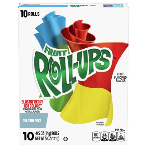 Save on Fruit Roll-Ups Fruit Flavored Snacks Blastin' Berry Hot Colors - 10 ct Order Online ...