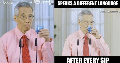 PM Lee's magical language-changing cup & other memes from a very serious day in S'pore ...