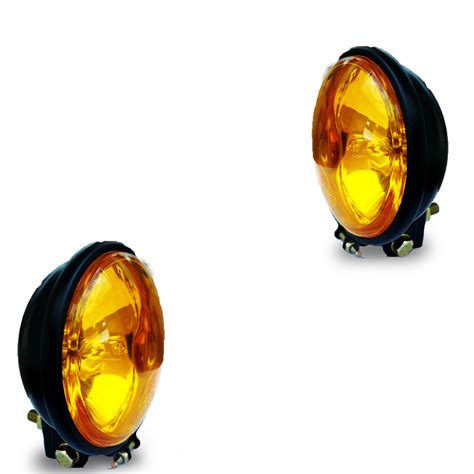 Amber/ Yellow 4.5" (Matt Black Edition) | Halogen - VAISHNU