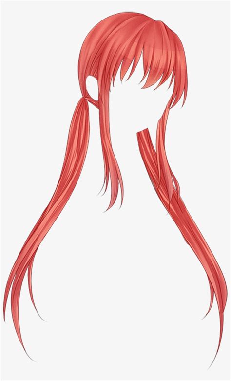 #red #bangs #anime #animehair #kawai #hair #red Hair Transparent PNG - 1024x1639 - Free Download ...